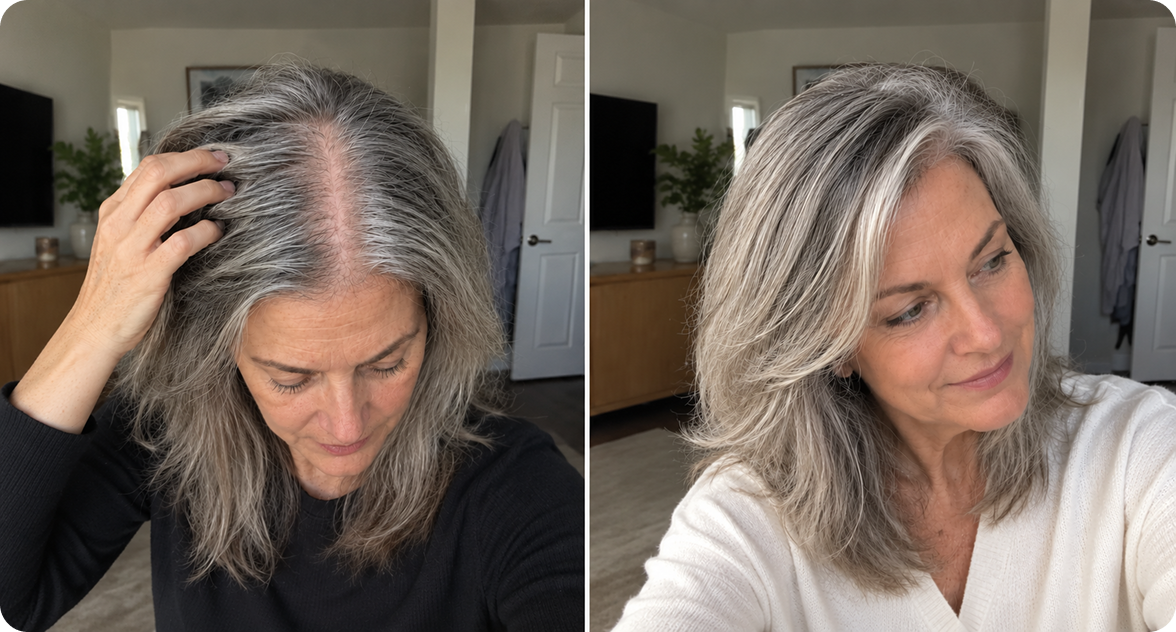 Susan, 58 - The Products Made My Hair Softer, but My Part Kept Widening