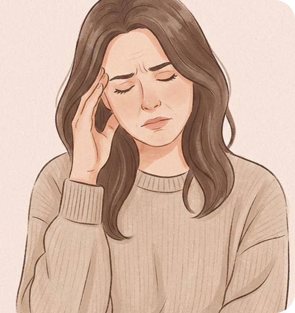Woman experiencing fatigue